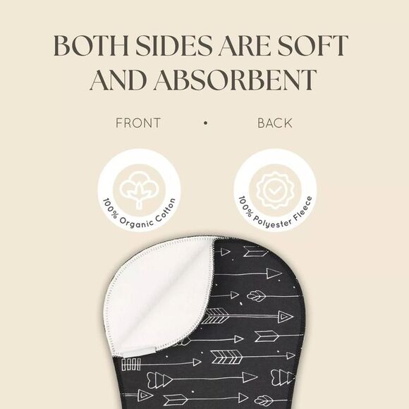 Dodo Babies 5-Pack Baby Burp Cloth with 2 Pacifier Clips and 1 Case - Picture 5 of 7